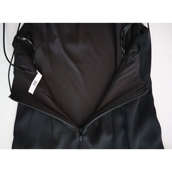 SHO x Tadashi Shoji Women's Sz 00 Black Asymmetrical Sequin Cocktail Dress - Picture 5 of 14